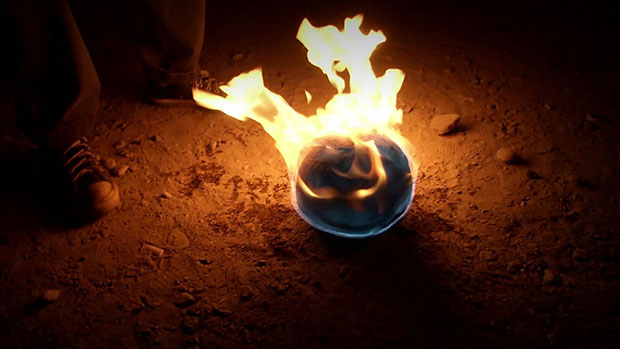 Francis Alÿs in collaboration with Julien Devaux, Rafael Ortega, Alejandro Morales, and Félix Blume Paradox of Praxis 5: Sometimes we dream as we live & sometimes we live as we dream Ciudad Juárez, México, 2013 (detail of video still) Video, 7:49 minutes, color, sound Courtesy David Zwirner, New York/London