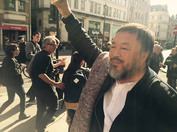 Ai Weiwei, Haymarket, London September 17 - photo Mat Smith