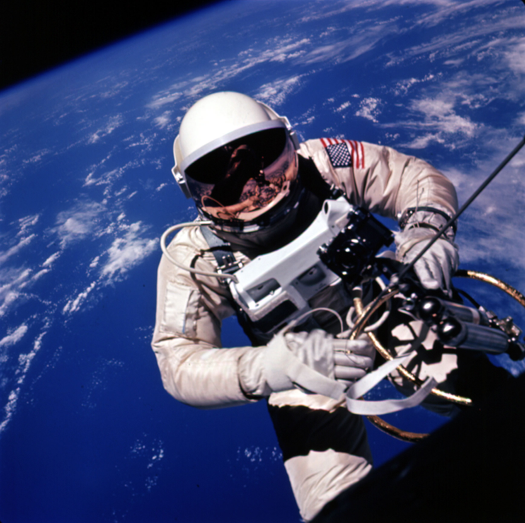 Ed White's Space Walk, 3 June, 1965. Image courtesy of NASA