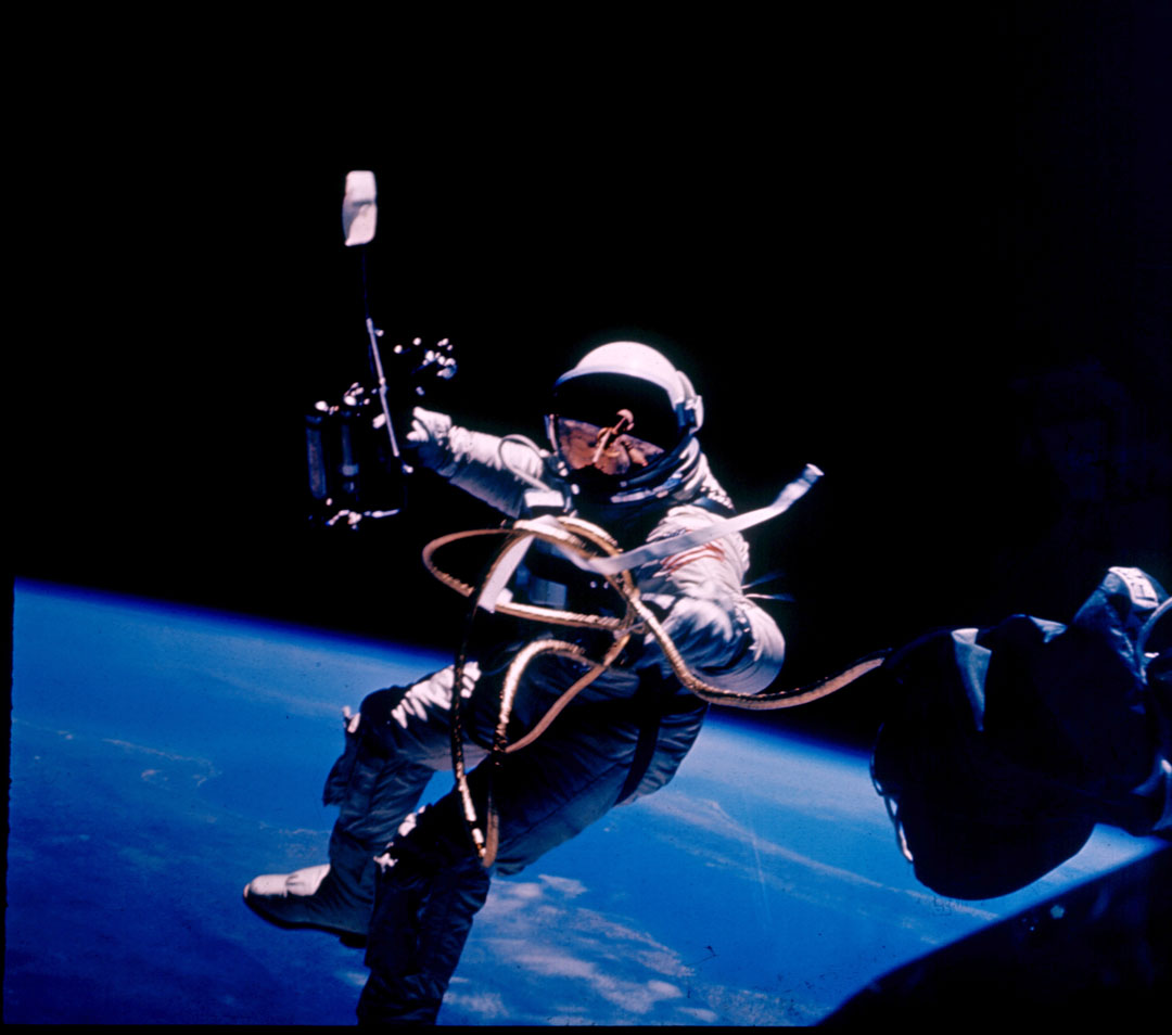 Ed White's Space Walk, 3 June, 1965. Image courtesy of NASA