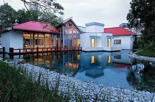 The gardens at Maggie's Cancer Care Centre, Hong Kong, designed by Lily Jencks. As featured in The Gardener's Garden