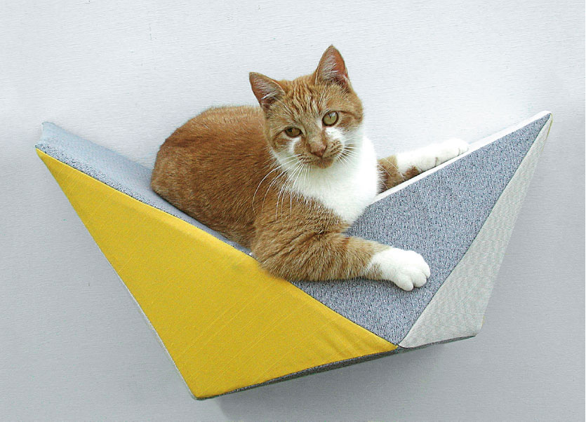 geometric cat bed