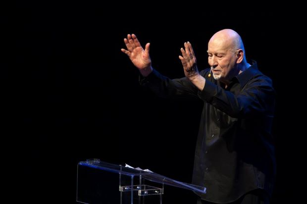 George Lois delivers the last talk at TEDx Thessaloniki 2014