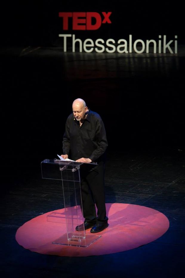 George Lois at TEDx Thessaloniki earlier this month