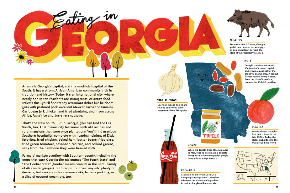 The Georgia spread from United Tastes of America