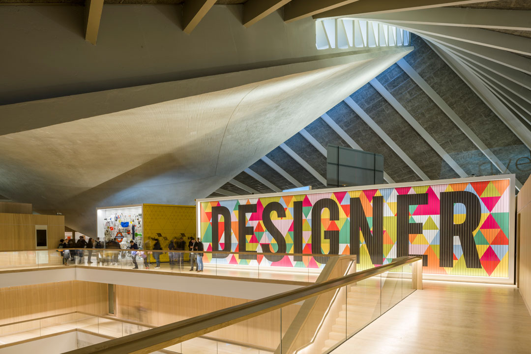 The interior of the Design Museum. Photograph by Gareth Gardner