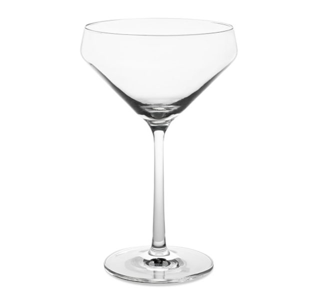 Schott Zwiesel Pure Coupe Cocktail Glass - the perfect complement to our book Regarding Cocktails, and available from Sonoma Williams