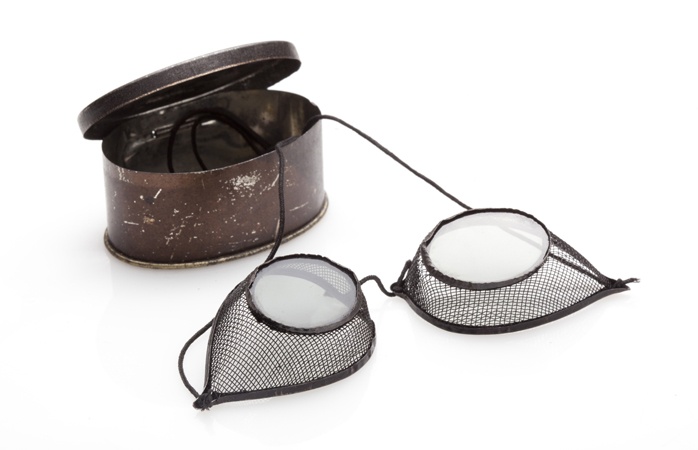 Protective eyewear for railway workers. Photo: Eli Bohbot. Image courtesy of Design Museum Holon