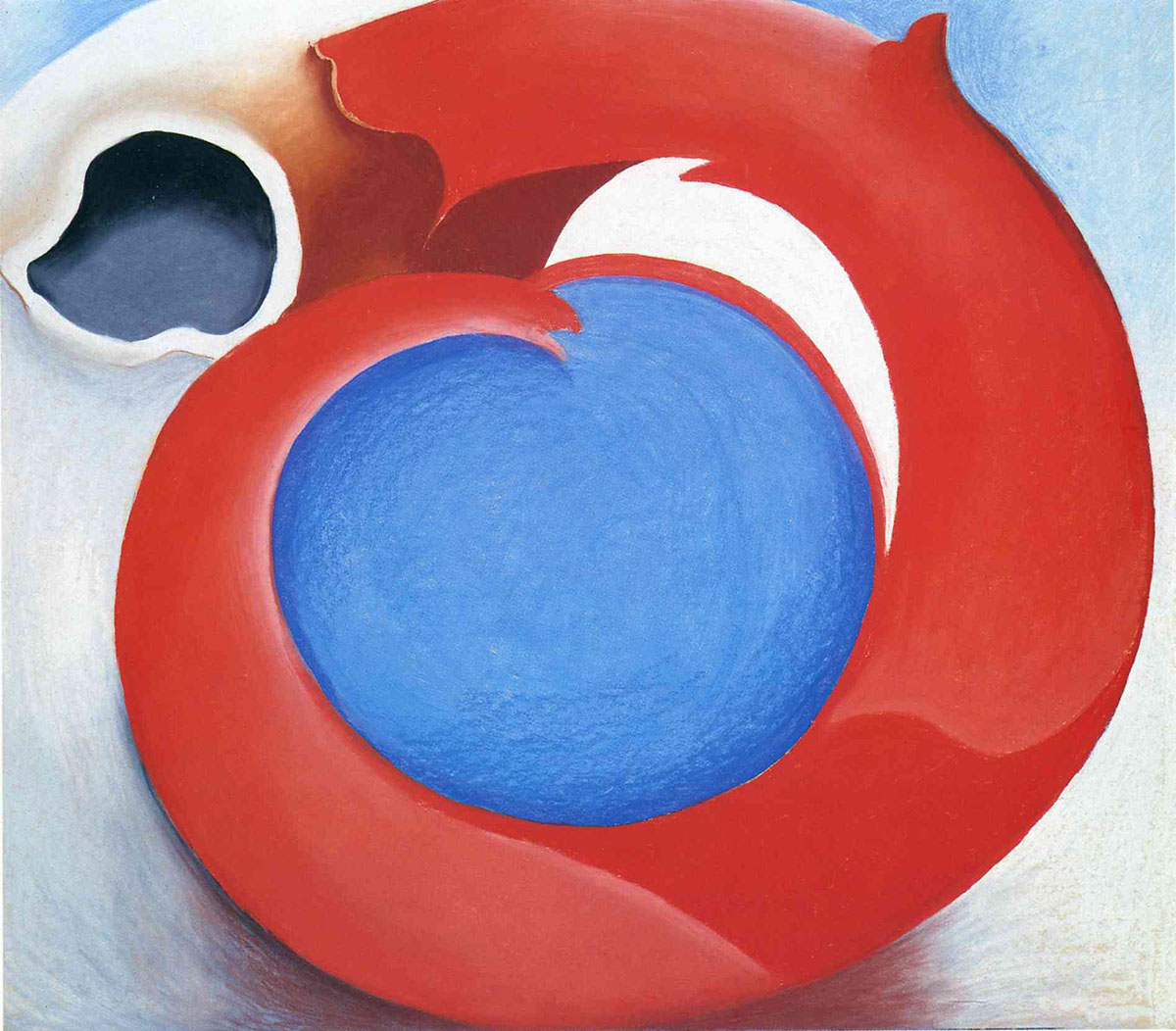 Goat’s Horn with Red (1945) by Georgia O'Keeffe