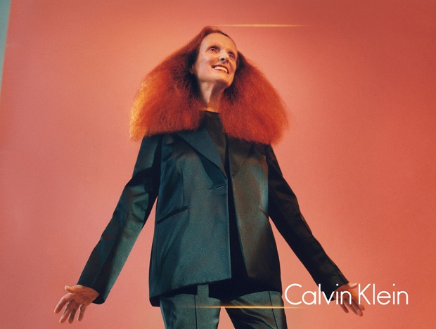 Detail from Grace Coddington by Tyrone Lebon for Calvin Klein. Photo: Tyrone Lebon / Courtesy of Calvin Klein