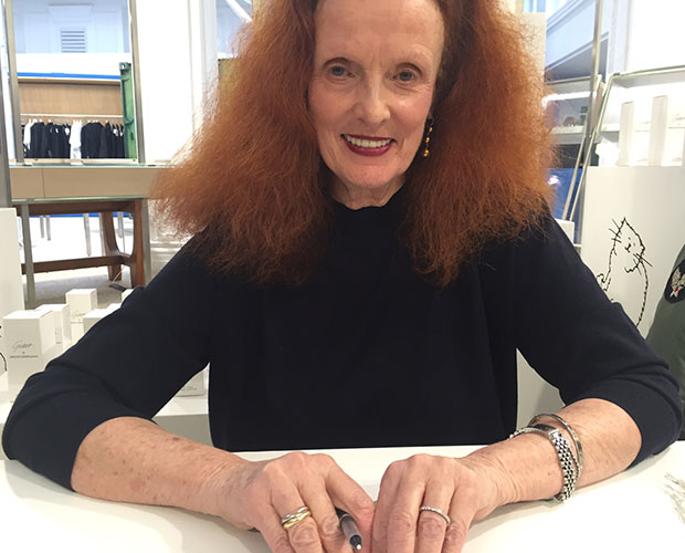 Grace Coddington at Dover Street Market, London, 2016