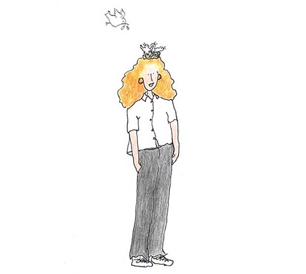 One of Grace Coddington's Instagram self portraits