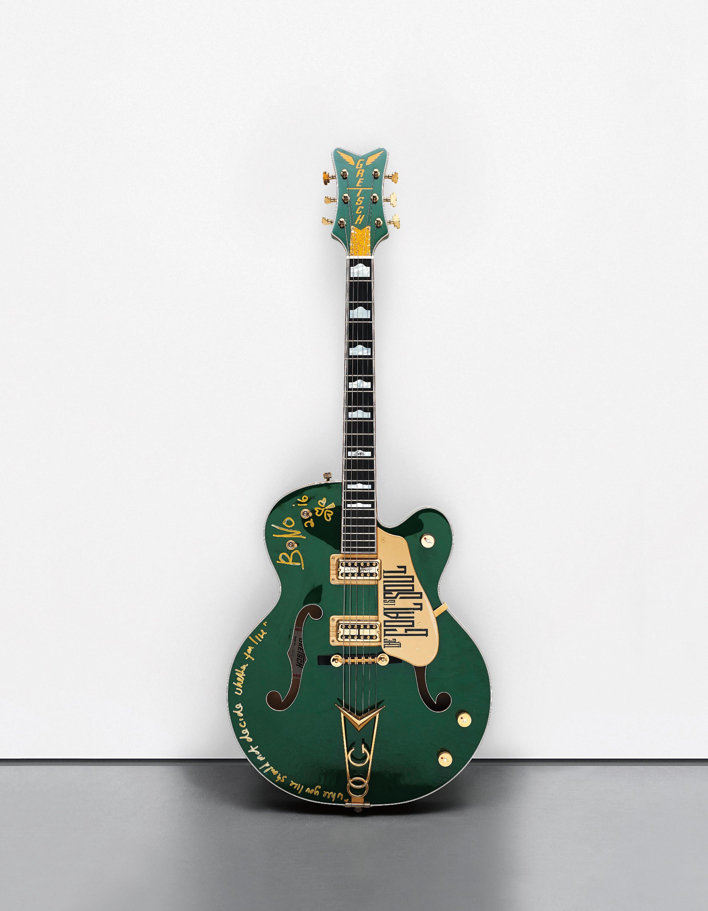 Irish Falcon Gretsch guitar courtesy of Bono