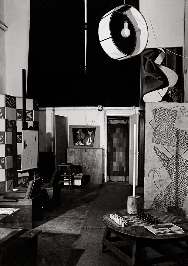 Interior of Man Ray's studio, Paris, France (unpublished) 1953-57 - Guy Bourdin