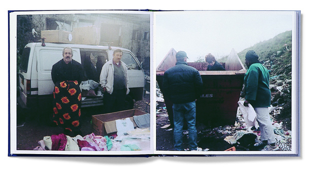 Spread from Stephen Gill's Hackney Wick (2005) from Martin Parr and Gerry Badger's Photobook series