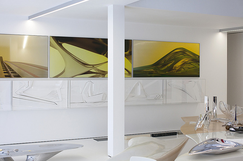 Zaha Hadid's home. Photo by Davide Pizzigoni. Courtesy of Where Architects Live