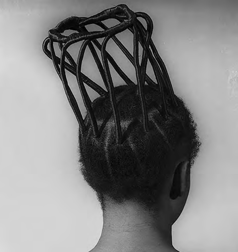 Untitled, 1975, from the series ‘Hairstyles’,  1968–75, by J.D. ’Okhai Ojeikere