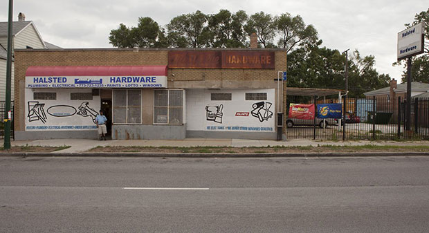 Halsted Hadware Store, Chicago, 2014. Photo by Sara Pooley. Courtesy of Theaster Gates and Sara Pooley