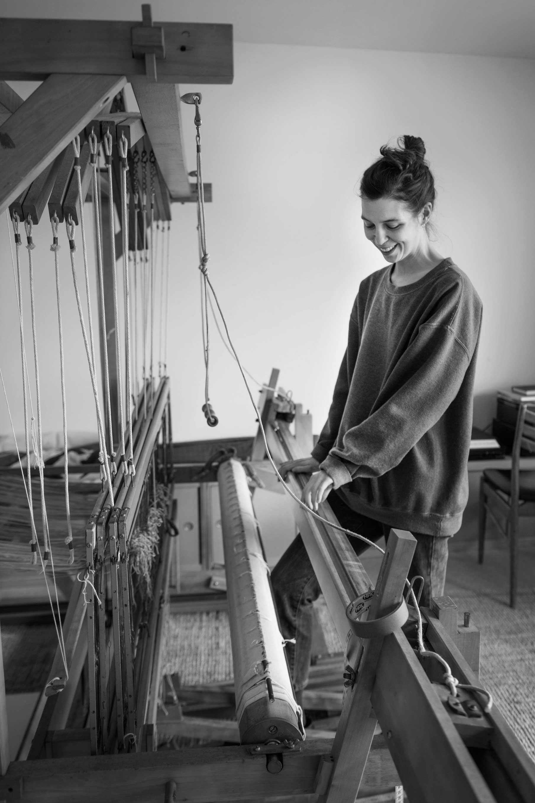 Hana Miletic photographed in her studio by Bea Borgers