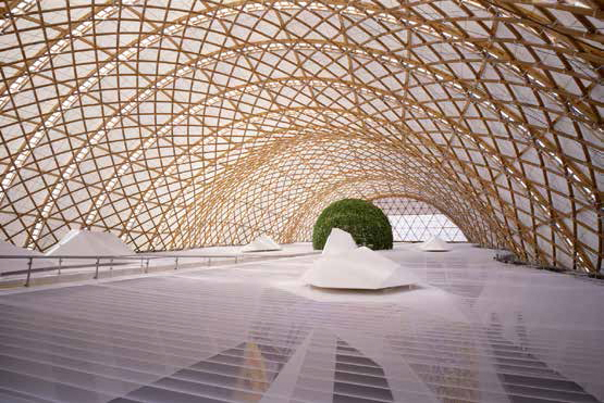 Shigeru Ban's Japan pavilion, for EXPO 2000, Hannover, Germany