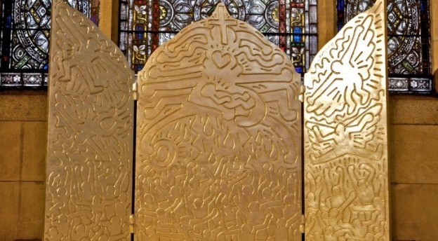 Keith Haring's altar piece, at St John the Divine