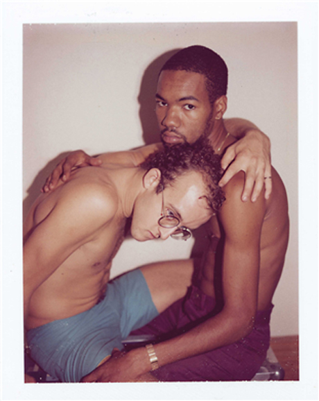 Keith Haring and Juan Dubose (1983) by Andy Warhol