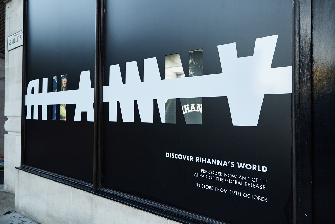 The Harvey Nichols Rihanna window