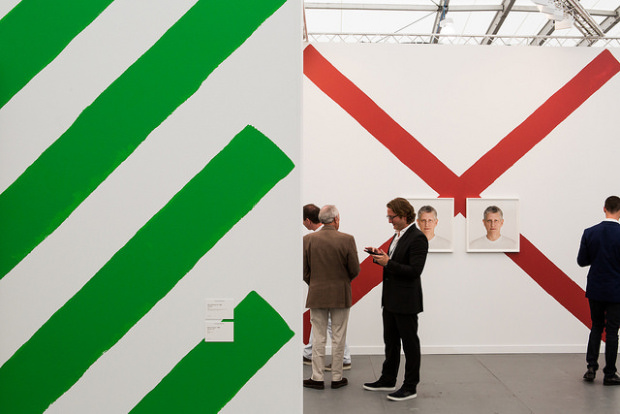 Hauser & Wirth's booth at the 2015 fair. Image courtesy of Frieze