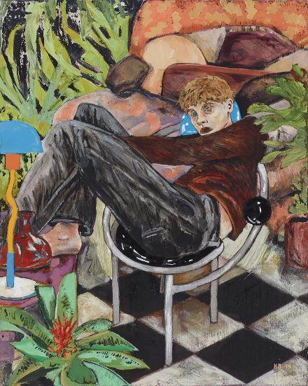 Hernan Bas - Memphis Living (first chair, last chair), 2014. Courtesy the Artist and Victoria Miro, London © Hernan Bas