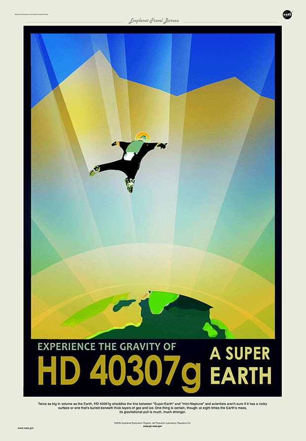 HD-40307g tourist poster - JPL, NASA