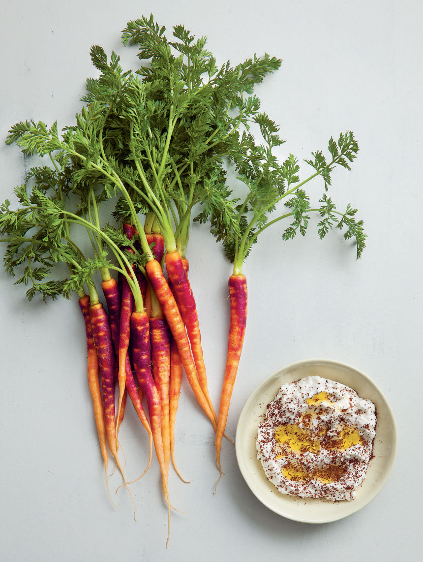 purple haze carrots, yogurt & sumac by Jeremy Fox, from On Vegetables