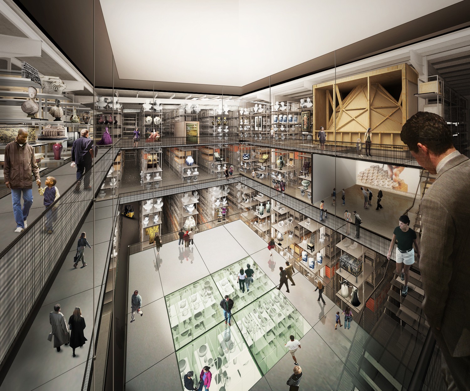 Renderings for the V&A's Here East by Diller Scofidio + Renfro. Image courtesy of the architects