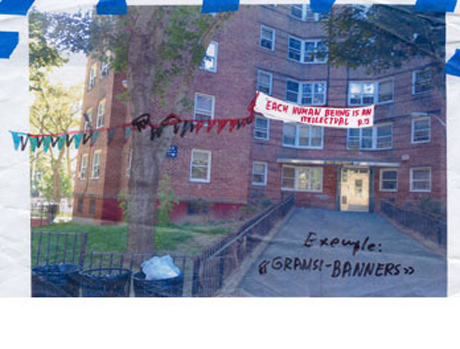 Preparatory drawings, Gramsci Monument (2013) by Thomas Hirschhorn