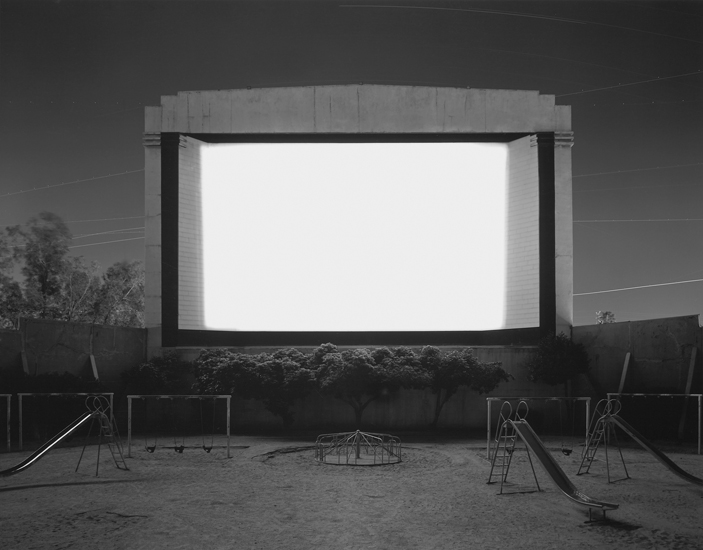 Hiroshi Sugimoto, Tri City Drive-In (1993), San Bernardino, California, USA. From Theaters