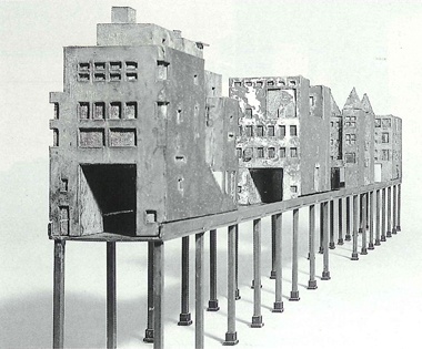 A model for Steven Holl's Bridge of Houses