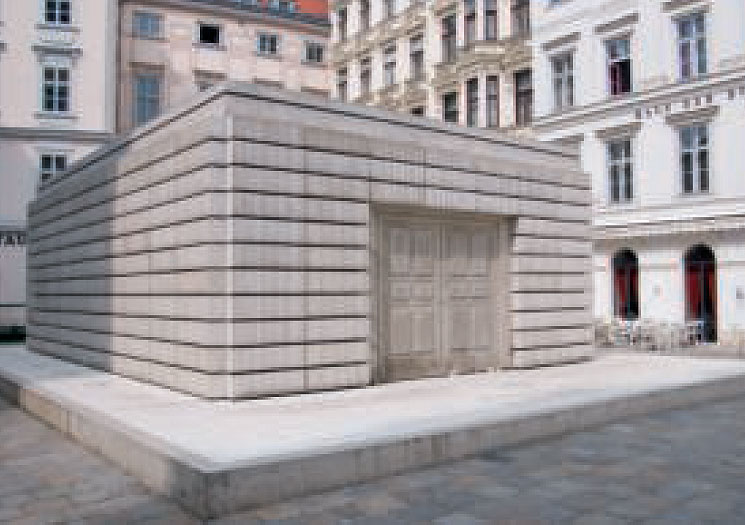 Holocaust Memorial, 2000, Vienna Austria, by Rachel Whiteread
