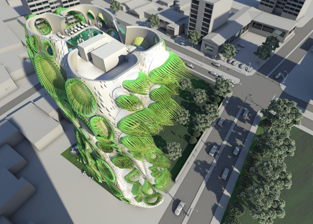 Animated Apertures Housing Tower - B+U Architects