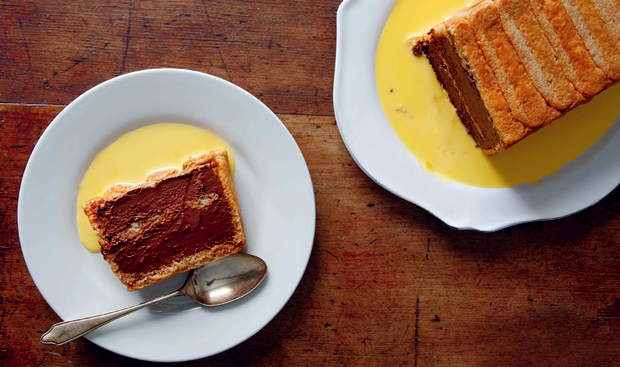 Chestnut and chocolate terrine