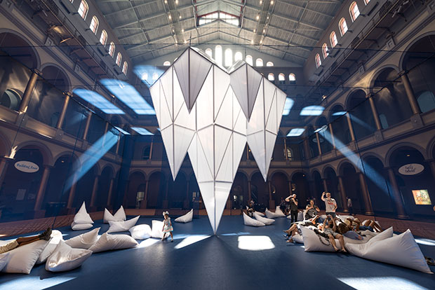 ICEBERGS by James Corner Field Operations. Photography by Timothy Schenck. Image courtesy of the National Building Museum.