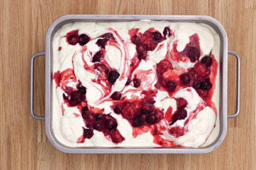 Berry ice cream, from Simple & Classic