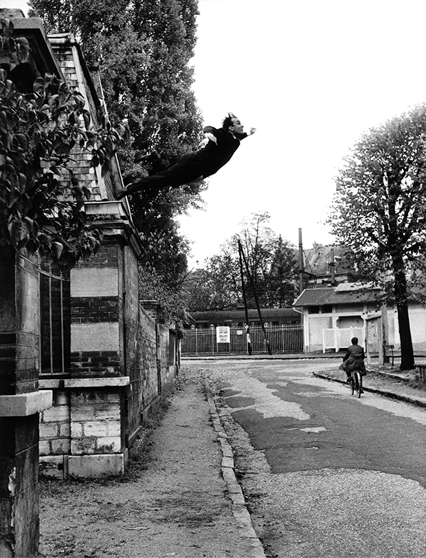 Yves Klein's 'Saut dans le Vide', Fontenay-aux-Roses, France, 1960. Photograph: Shunk-Kender  © J. Paul Getty Trust. All rights reserved. From Performing for the Camera
