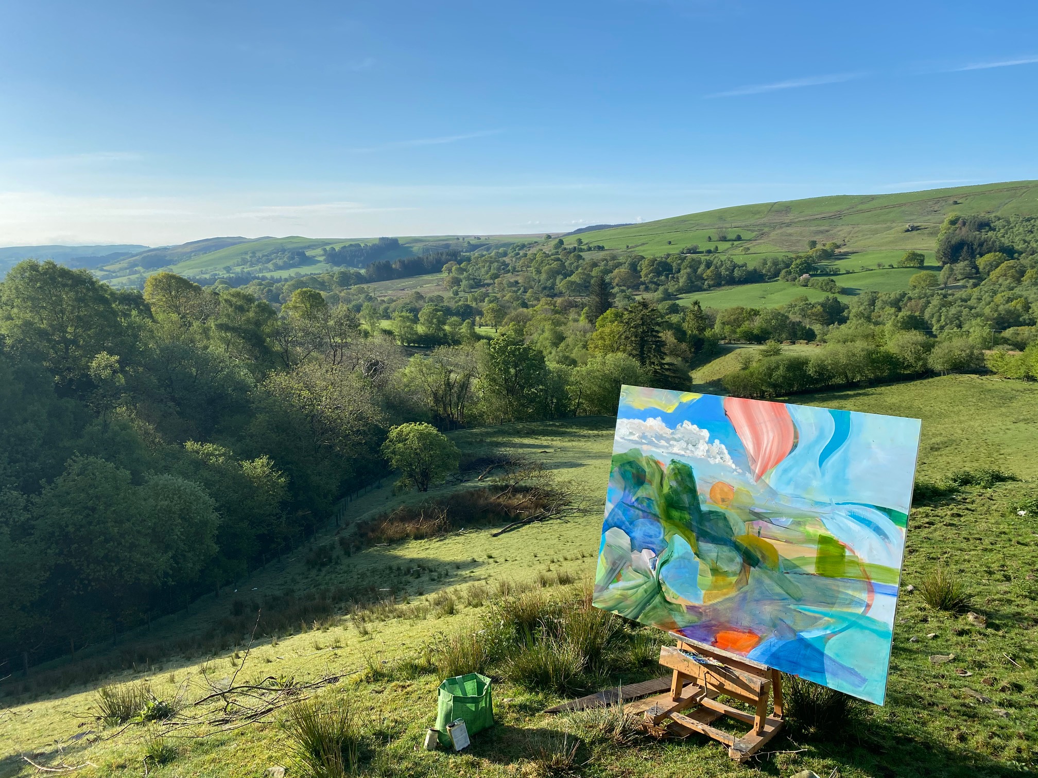 David Dawson's latest paintings in the Welsh Hills