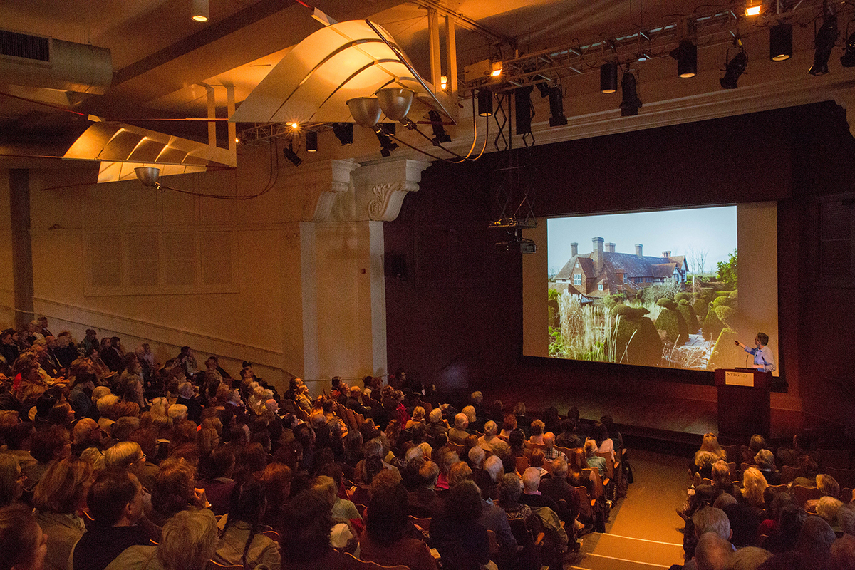 The sold out audience was attentive