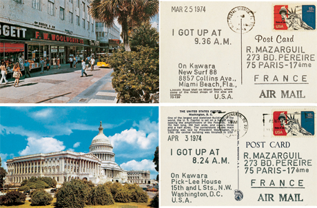 On Kawara, I Got Up (1968 - present)
