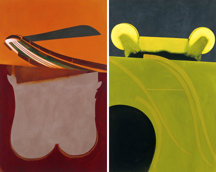 Milena Dragicevic, <em>Erections for Transatlantica (Majkl)</em> (2011) (l) and <em>Erections for Transatlantica (Ora)</em> (2011) (r)