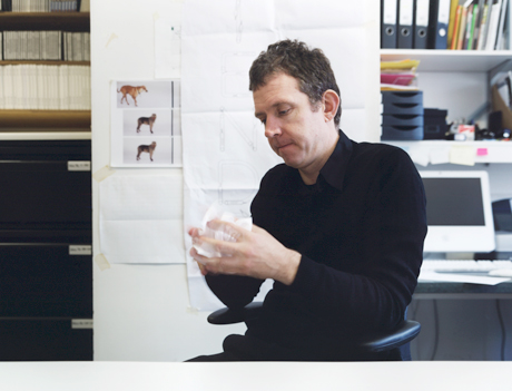 Martin Creed photographed in his studio by Jason Schmidt