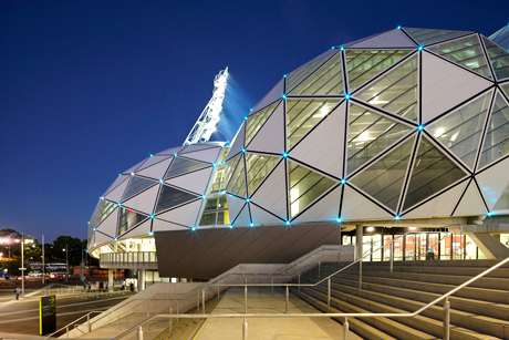 Cox Architects, AAMI Stadium (2011), Melbourne, photographed by Dianna Snape