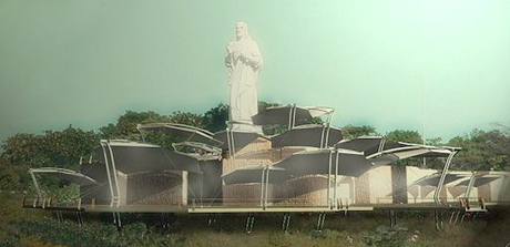 Ihosvany de Oca, concept for public pavilion near Christ of Casablanca statue