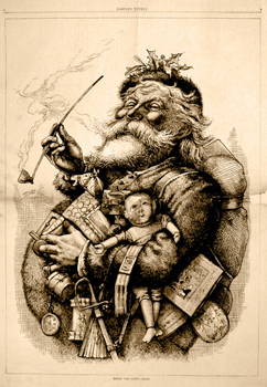Thomas Nast, Merry Old Santa Claus, Harper's Weekly (January 1, 1881)
