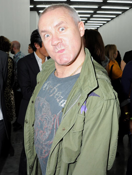 Damien Hirst at the opening of the new White Cube Bermondsey gallery (October 11, 2011)
